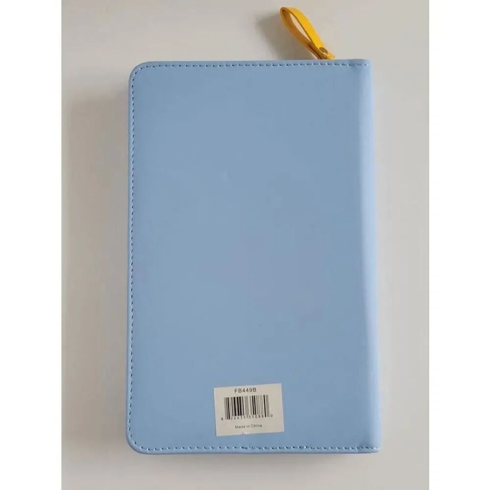 Padded Blue Zip Notes Journal - Picture 9 of 16